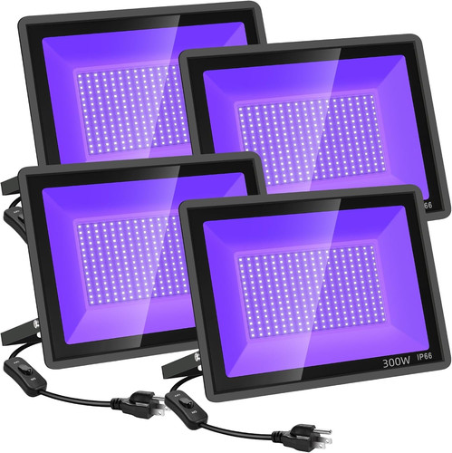300w led black flood light - black,