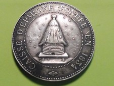 SUPERBE JETON FRANCE ARGENT  CAISSE DEPARGNE / COTE DOR--   A COLLECTIONNER ...