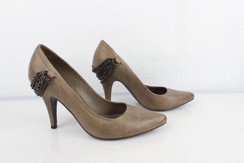 Minelli escarpins chaines cuir - escarpins,