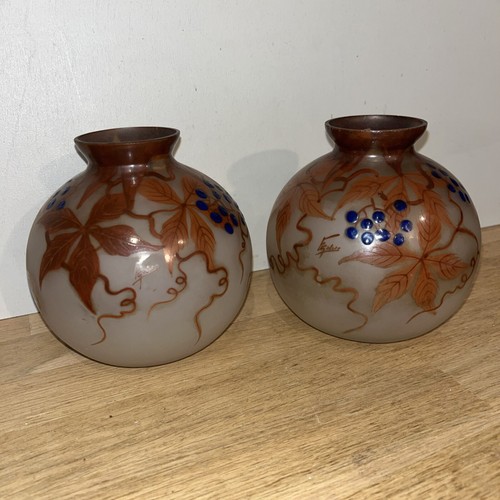 Paire vases boule - boule, en