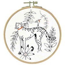 Kit de broderie Freestyle Le Bonheur des Dames "Imprimé Guépard", image imprimée