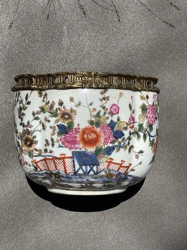 Vintage chinese porcelain rose - porcelain,