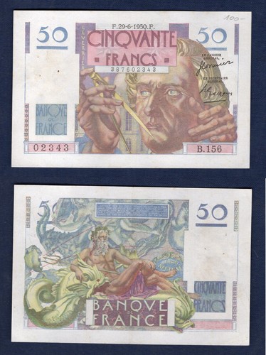 Francs verrier 6 1950 - 50, 29/6/1950