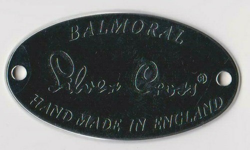 Silver cross pram body badge - silver,