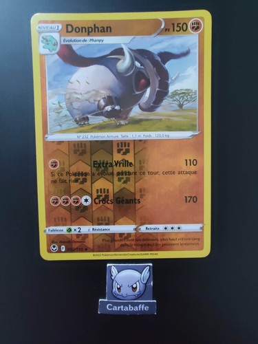 Carte pokémon donphan - carte,