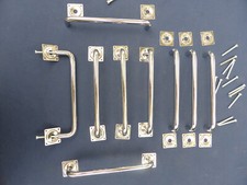 9 Poignées longues fixes Chromé Longueur 17 cm Idéal tiroirs portes cuisine Neuf