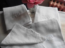 6 ANCIENNES SERVIETTES DE