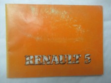 Renault 5 Carnet d'utilisation