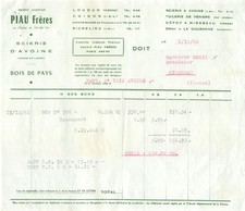 1962 SCIERIE PIAU FRERES A AVOINE - M. MORIN A MIREBEAU