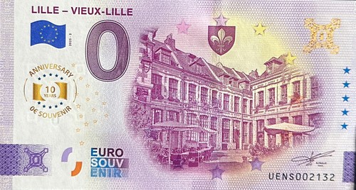 Billet euro lille vieux - euro,