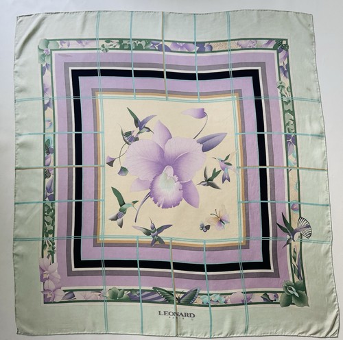 Foulard soie leonard paris - foulard,