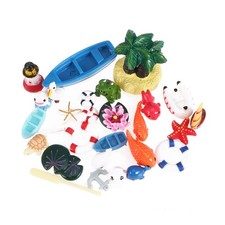  28 Pcs Déco Bord De Mer Ornements D'aquarium Décoration Sur Le Thème La Plage