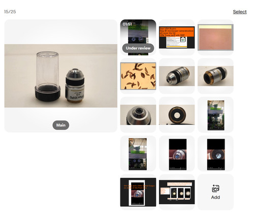 Objectif microscope olympus - objectif,