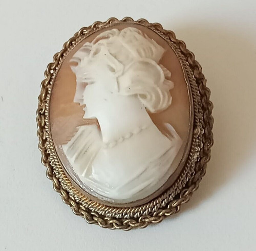 Broche camée ancien - broche,