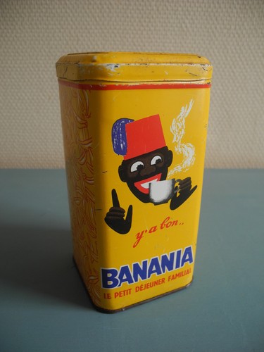 Ancienne boîte tôle banania - boîte,