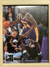 Real Autographed Print by Shaq - Lakers (Framed)