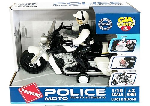 Moto police avec lumières - police,