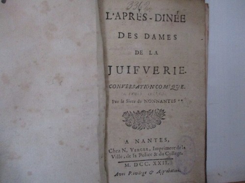 Livre ancien après dinée - livre, l'après-dinée
