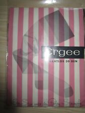 BAS NYLON VINTAGE- SEAMLESS STOCKINGS - ERGEE - NOIR - T 8 1/2