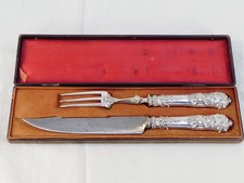 Couverts de service découper en ARGENT MASSIF epoque 19eme