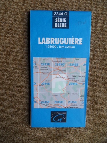 526 carte ign série - carte, bleue