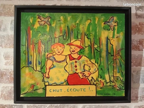 Tableau huile sur - tableau,,