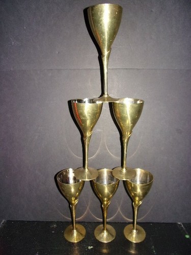 Vintage brass stemmed - vintage,