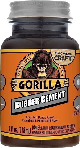 Rubber cement indoor 4oz - rubber,