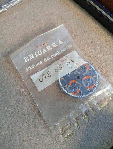 Cadran enicar chronographe - cadran, enicar,
