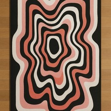 Tapis ondulé psychédélique