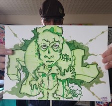 FUZZ ONE Marker on paper 23x31,5cm  2022 SEEN/COPE2/SONIC/DAZE/TAKI/QUIK/TKID/