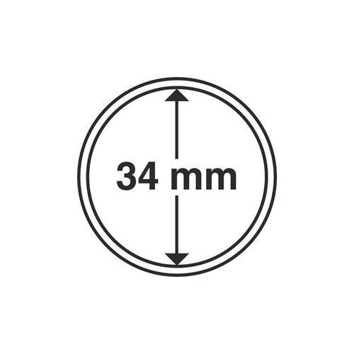 Capsules rondes 34mm pour