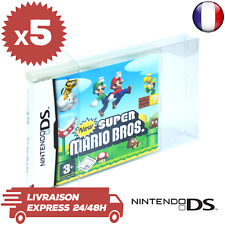 5 Boitiers de Protection Crystal box Jeux Nintendo DS 0,3mm Neufs