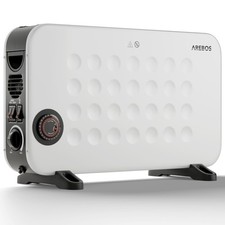 AREBOS Convecteur 2000 W appareil de chauffage compact avec turbo-ventilateur