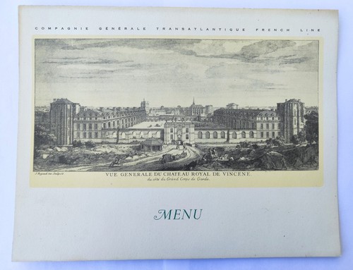 Menu paquebot liberté - libertÉ, 21