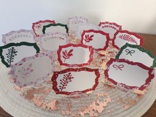 Lot 2- Décoration de table - lot de 15 étiquettes marque place - Noël