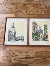 Lot of 2 Vintage French Artist