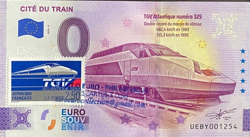 Billet euro philathelique - euro,
