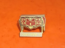 PIN'S DORE OR FIN MEUBLE COMMODE LOUIS XV EBENISTE MARQUANT P. Signé BALLARD