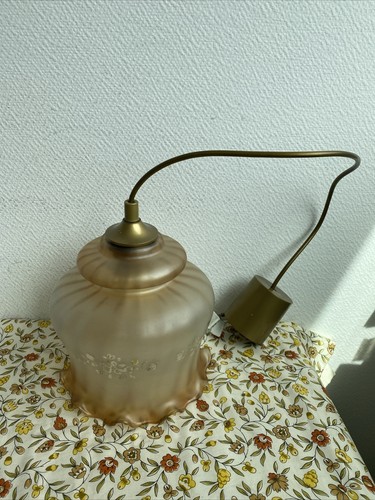 Ancien lustre suspension verre - ancien,
