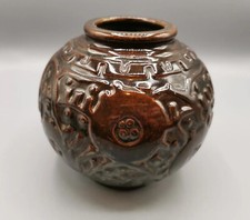 Vase boule en grès de Mougin Nancy modèle de Géo Condé 177.J
