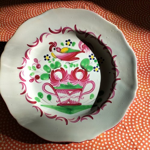 Assiette ancienne coq - ancienne,