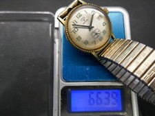 montre vintage homme,FOR,guichet,trotteuse,couronne 34mm,fonctionne