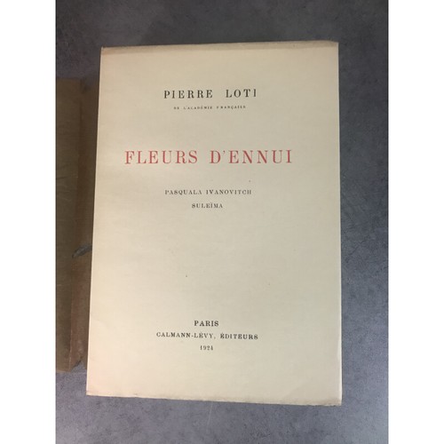 Pierre loti fleurs ennui - loti, d'ennui