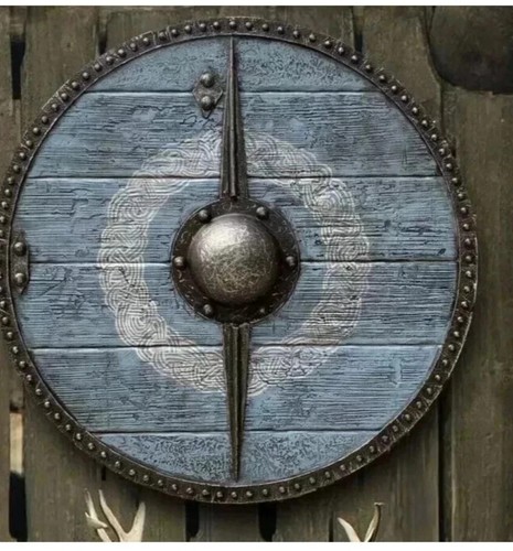 Beau bouclier rond viking - , en