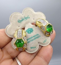 Boucles d'Oreilles Vintage - Plaqué Or - Made in Italy - Old Earrings