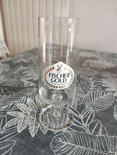 VERRE  A BIERE PUBLICITAIRE BAR FISCHER GOLD