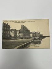 Liège CPA ancienne – Quai de la Batte, Meuse, Musée d’Armes anciennes 1900s