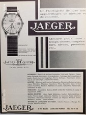 JAEGER-LECOULTRE Vintage Print Ad !!  " Geomatic Watch "