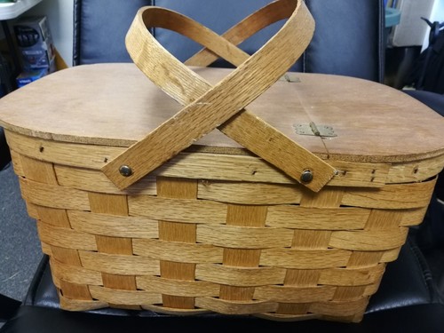 Antique woven wood - woven, split